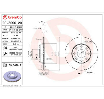 Brzdový kotouč AP 24895 V