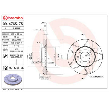 Brzdový kotouč AP X 20024