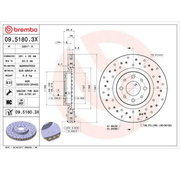 Brzdový kotouč AP 22011 X