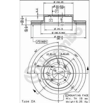 Brzdový kotouč AP 24266