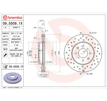Brzdový kotouč AP 24335 X