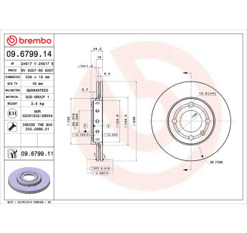 Brzdový kotouč AP 24617 E