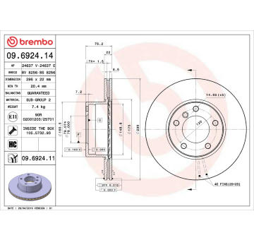 Brzdový kotouč AP 24637 V