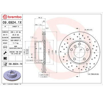 Brzdový kotouč AP 24637 X