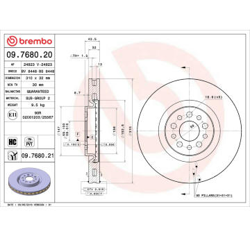 Brzdový kotouč AP 24823 V