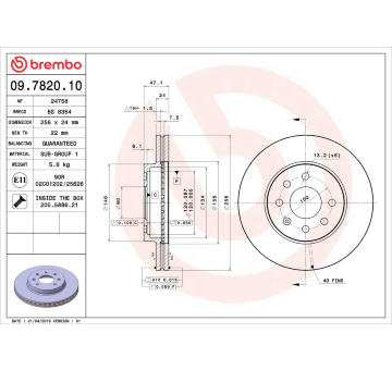 Brzdový kotouč AP 24758