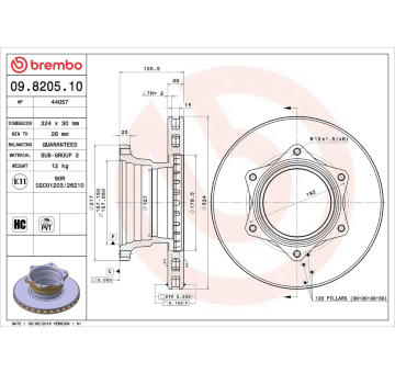 Brzdový kotouč AP 44057