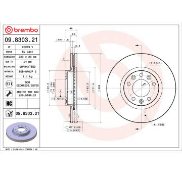 Brzdový kotouč AP 20219 V