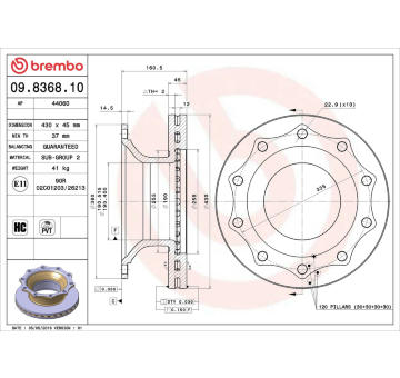 Brzdový kotouč AP 44060
