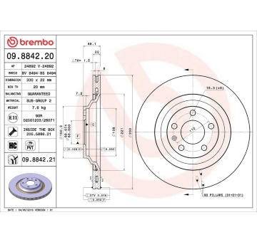 Brzdový kotouč AP 24892 V
