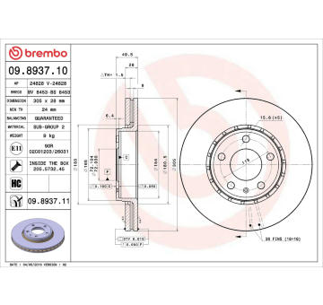 Brzdový kotouč AP 24828