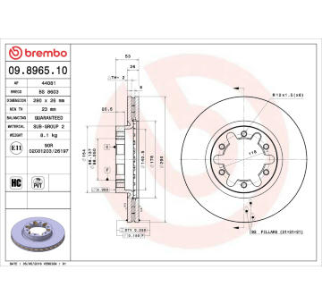 Brzdový kotouč AP 44081