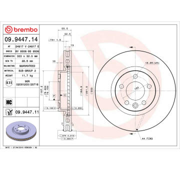 Brzdový kotouč AP 24917 E
