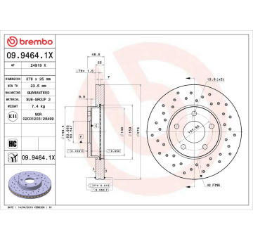 Brzdový kotouč AP 24919 X