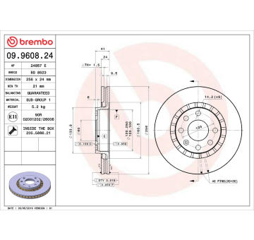 Brzdový kotouč AP 24857 E