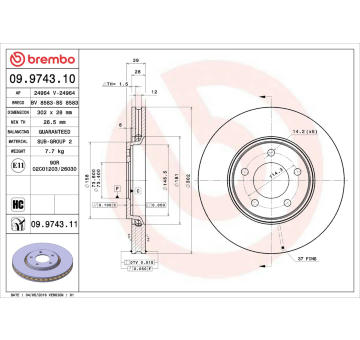 Brzdový kotouč AP 24964