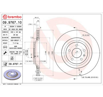 Brzdový kotouč AP 25294 V