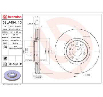 Brzdový kotouč AP 25161 V