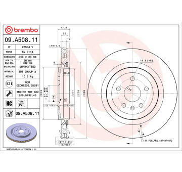 Brzdový kotouč AP 25504 V