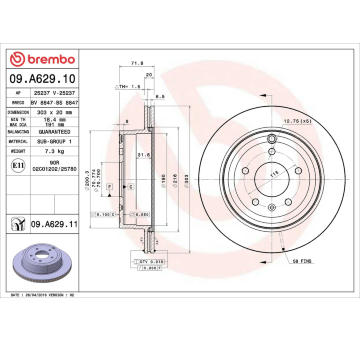 Brzdový kotouč AP 25237