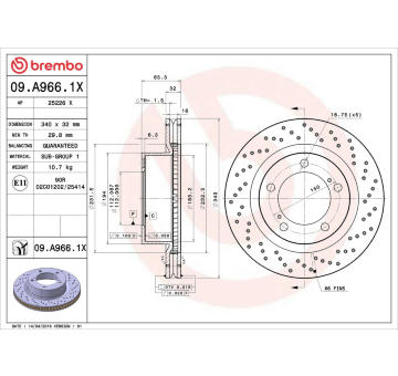 Brzdový kotouč AP 25226 X