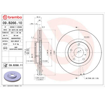 Brzdový kotouč AP 25262