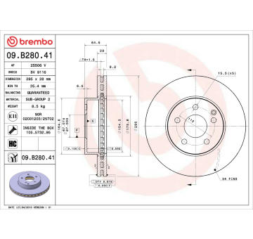 Brzdový kotouč AP 25506 V