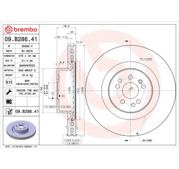 Brzdový kotouč AP 25269 V
