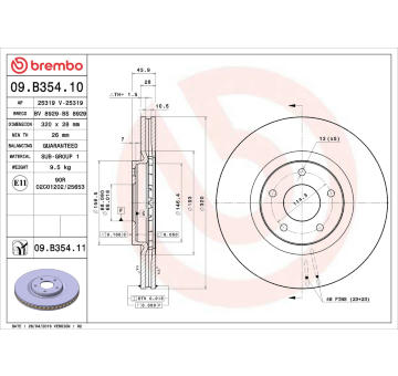 Brzdový kotouč AP 25319