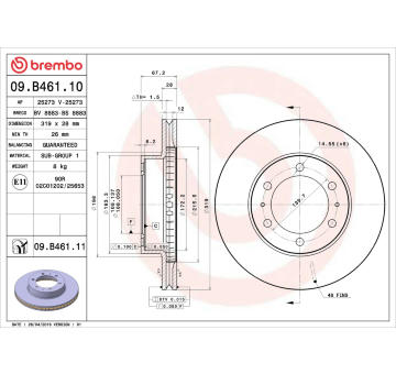 Brzdový kotouč AP 25273