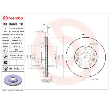 Brzdový kotouč AP 25329 V