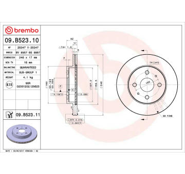 Brzdový kotouč AP 25347