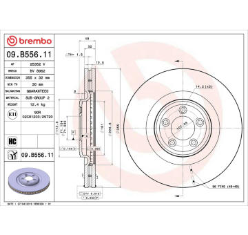 Brzdový kotouč AP 25352 V