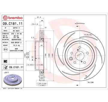 Brzdový kotouč AP 25731 V