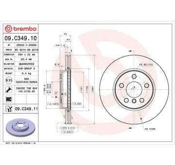 Brzdový kotouč AP 25600 V