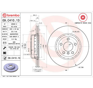 Brzdový kotouč AP 25520 Z