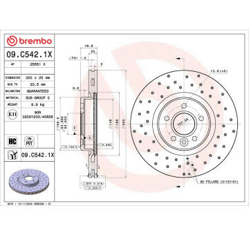Brzdový kotouč AP 25551 X