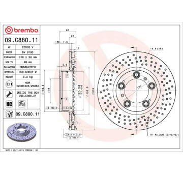 Brzdový kotouč AP 25583 V