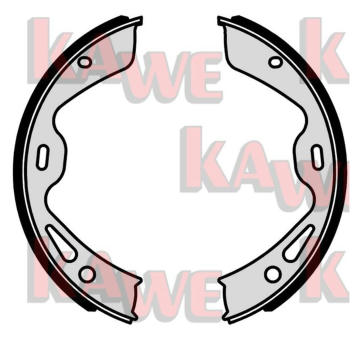 Sada brzdových čelistí, parkovací brzda KAWE 01042