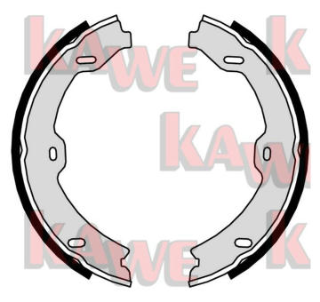 Sada brzdových čelistí, parkovací brzda KAWE 01068