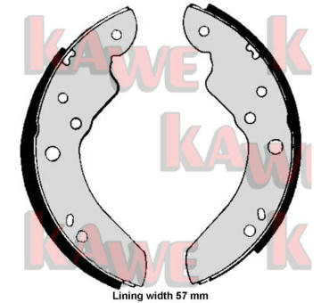 Sada brzdových čelistí KAWE 01190