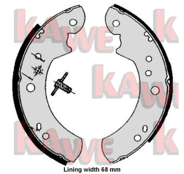 Sada brzdových čelistí KAWE 05060