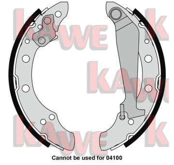 Sada brzdových čelistí KAWE 05730