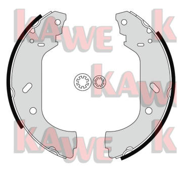 Sada brzdových čelistí KAWE 07150