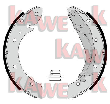 Sada brzdových čelistí KAWE 07165