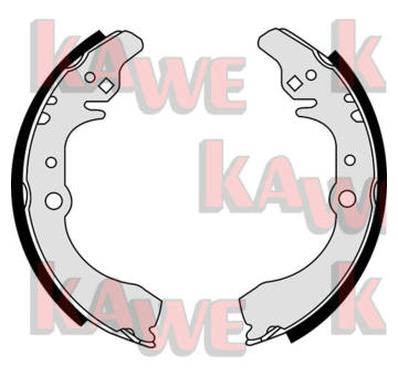 Sada brzdových čelistí KAWE 07880