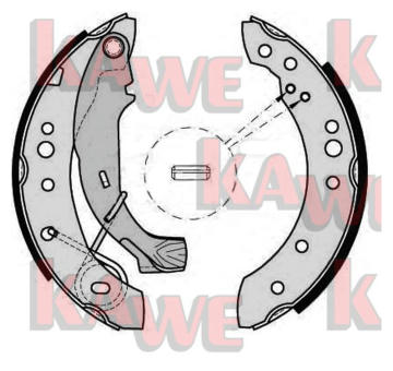 Sada brzdových čelistí KAWE 08150