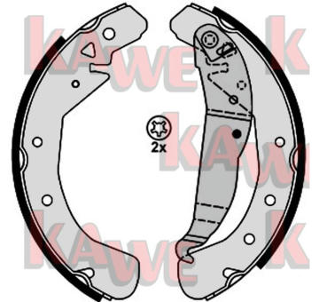 Sada brzdových čelistí KAWE 08210