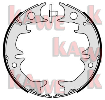 Sada brzdových čelistí, parkovací brzda KAWE 08380
