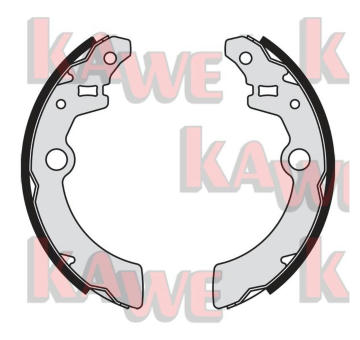 Sada brzdových čelistí KAWE 09070